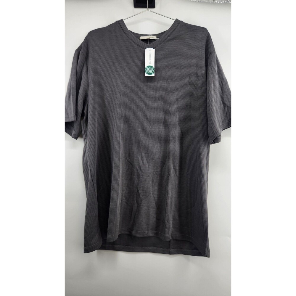 Hawker Rye Men's XL‎ Grey Versatile Slub Vee Tee T-Shirt NWT